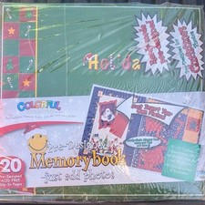 Colorful Memories Pre-Designed Scrapbook 20 Holiday Pages 12x12 Post Bound Album