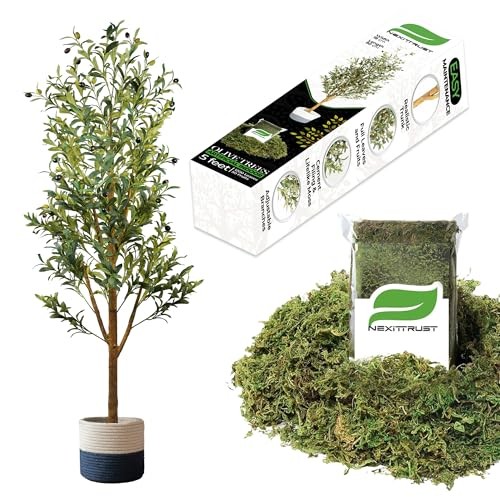 5FT Tall Faux Olive Tree Artificial Plant for Indoor Decor