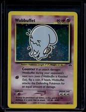 Pokemon TCG Wobbuffet 16/75 Neo Discovery Holo Rare Swirl LP