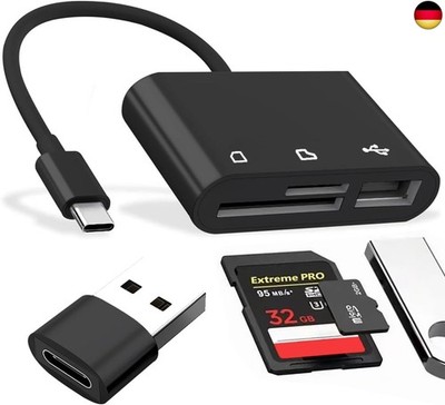 Kartenlesegerät USB-Kartenreader & Micro SD-Adapter (6-in-1) - SD/SDHC/SDXC/MMC/
