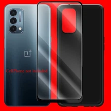 HD Tempered Glass Screen Protector Silicone Case for OnePlus Nord N200 5G DE2118