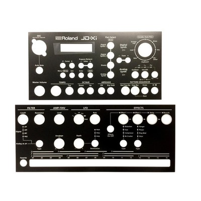 Roland Synthesizer Overlay Sheet JD-XI JD-XI-RD JD-XI-WH Replacement Repair
