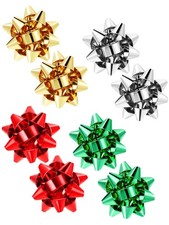 8 Pairs Christmas Bow Earrings for Women Xmas Gifts Bow Stud Earrings Festive Ho