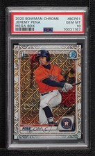 2020 Bowman Chrome Prospects Mega Box Mojo Refractor Jeremy Pena PSA 10 0mx2