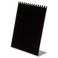 Plymor Black Acrylic Necklace Display Stand With Hooks, 10.625"W x 4"D x 13.5"H