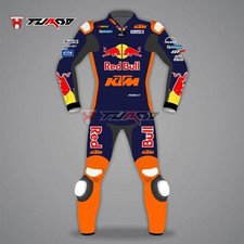 NEW KTM MEN'S RACING 1 PIECE MOTORCYCLE MOTO GP BIKER LEATHER SUIT