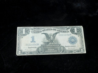 1899 $1 Unites States Black Eagle Silver Certificate