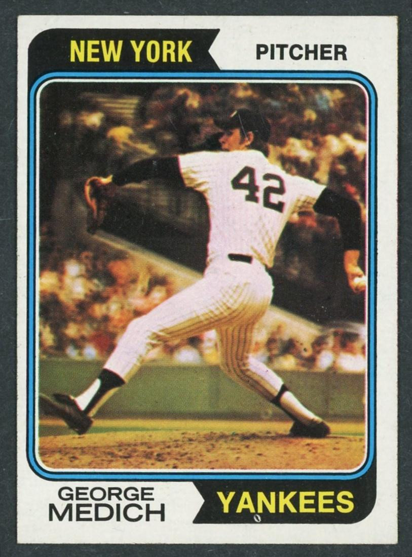 1974 Topps George Medich #445 New York Yankees