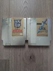 The Legend of Zelda 1 and 2 Adventure of Link Gold NES Nintendo Lot Of 2