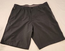 Berkley Jensen Men's Dark Gray Flat Front Shorts Size 38 Excellent Condition