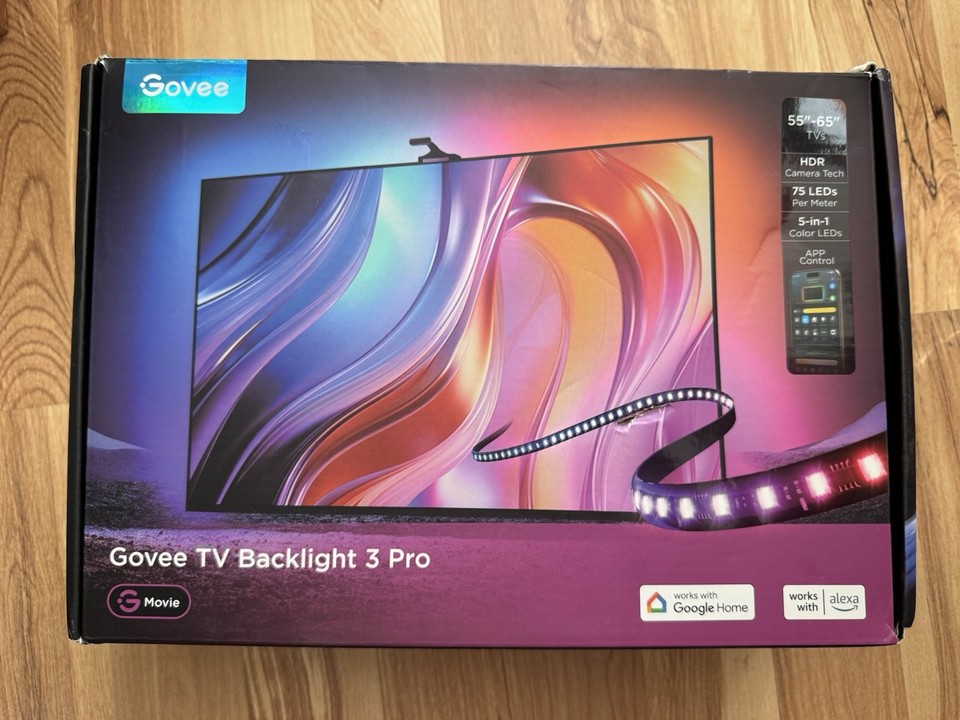 Govee TV Backlight 3 Pro for 55-65" TVs - New Open Box