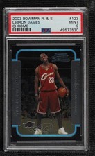 2003-04 Bowman Rookies & Stars Rookies Chrome LeBron James #123 PSA 9 MINT 0d59