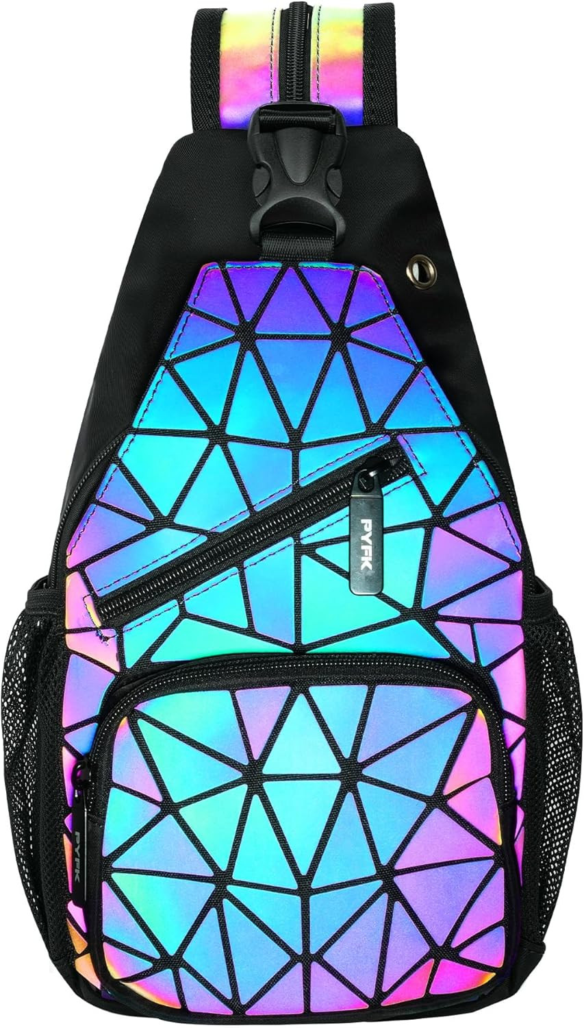 Luminous Holographic Purse Color Changes Flash Reflective Ba
