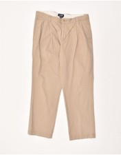 CHAPS Mens Pegged Chino Trousers W34 L27  Beige Cotton CT10