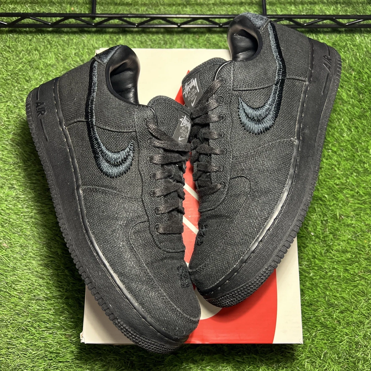 Nike Air Force 1 Low Stussy Black for Sale | Authenticity