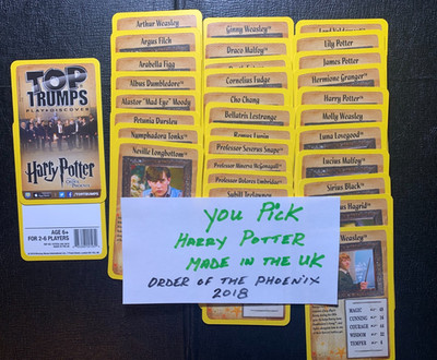 Top Trumps  HARRY POTTER   Order of Phoenix   YOU PICK CARDS   UK Version   2018