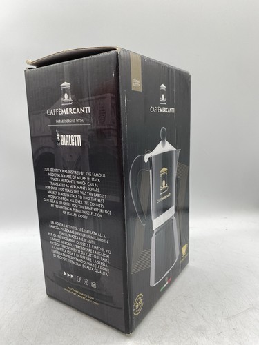 Bialetti Caffe Mercanti Black Oro 6 Cups - Limited Edition - Rainbow - Picture 4 of 12