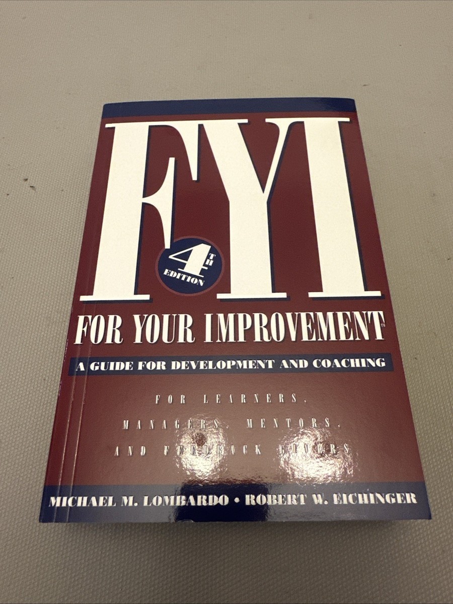 FYI - For Your Improvement 9780974589237| eBay