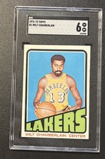 WILT CHAMBERLAIN 1972-73 TOPPS #1 SGC 6 EX-NM LOS ANGELES LAKERS HOF ALL TIME