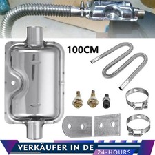 100cm + φ25mm Abgasrohr Abgasschlauch Diesel Standheizung Schalldämpfer Auspuff