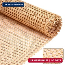 24" X5Ft Width Rattan Natural Cane Webbing, Rattan Roll Cane Webbing Roll for Ca