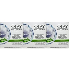 OLAY Daily Gentle Clean 5-in-1 Water Activated Cloths, 33 Count Pack of 3 