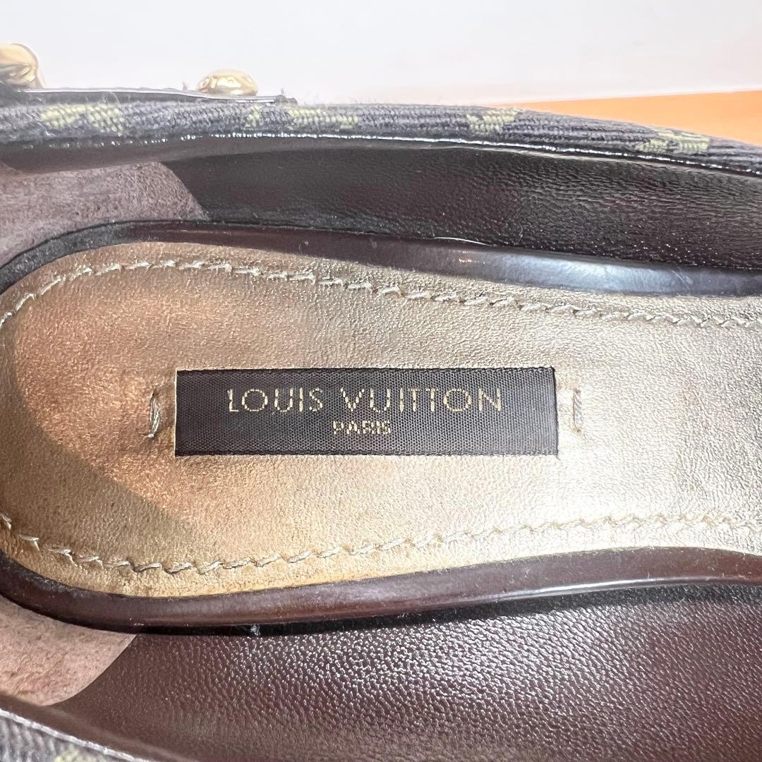 LOUIS VUITTON Heel Pumps Monogram Canvas Multicolor EU 35.5 135336K Authentic thumbnail 8