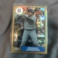 2022 Topps Chrome Miguel Cabrera 35th Anniversary Refractor 87BC-3