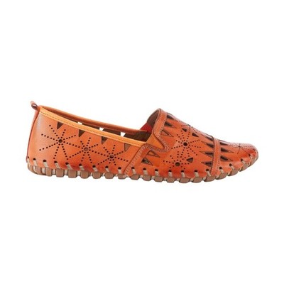Spring Step Fusaro Leather Shoes Women's Size 38  Us 7.5 Brown/Orange Leather