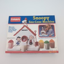 Snoopy Sno Cone Maschine mit Originalkarton Vintage Playskool Made in USA