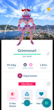 Shiny Gigantamax Grimmsnarl  Nagasaki BG  Tr-de Go  