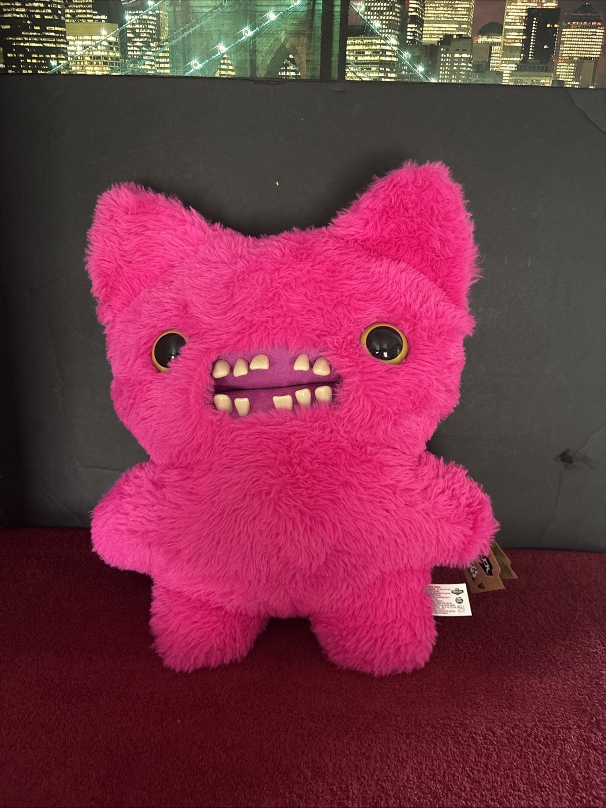 Fuggler Bigg Fuggs Pink Funny Ugly Monster Screech Zuru Plush 18" New with Tags
