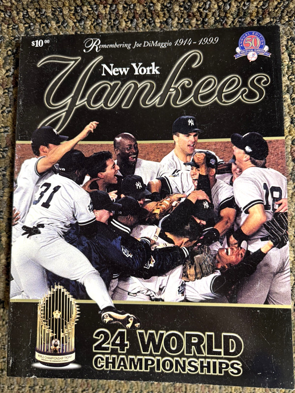New York Yankees 1999 Official Yearbook Annual Edition - 24 World Championships