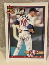 1991 Topps Desert Shield #223 Allan Anderson Minnesota Twins NRMT J