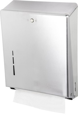 San Jamar Paper Towel Dispenser Holds Multifold/C-Fold Towels with Standard Key