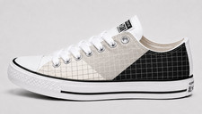 Custom Converse All Star Minimal Grid Patchwo...