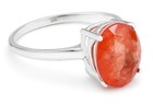 GENUINE 3.25 Cts PADPARADSCHA SAPPHIRE RING 10K GOLD - Free Appraisal - NWT — photo 1