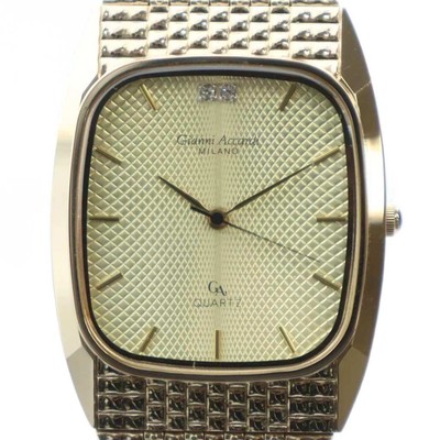 Gianni Accardi GA-07MI Uhr, mit Steinen, Logo, goldfarben, GY18/MQ, Damen,