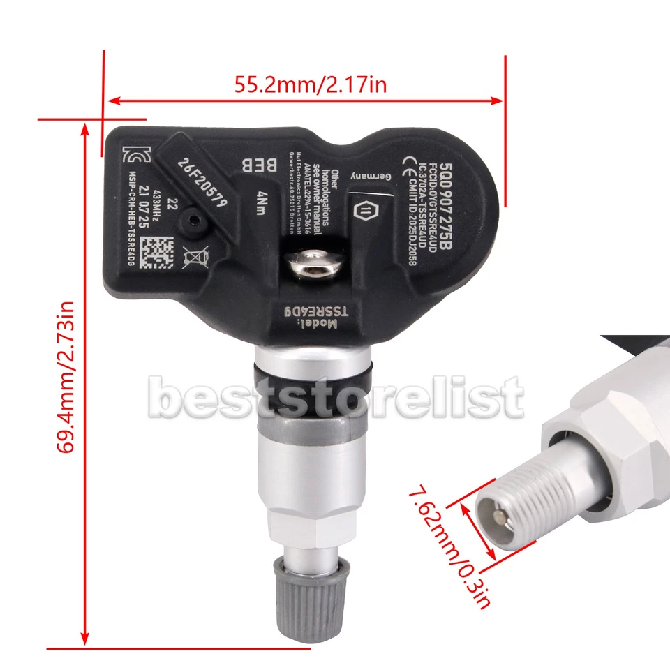 1*Tire Pressure Sensor TPMS For BMW 228i 230i 320i 328i 335i 535i 550i 640i 650i - Изображение 2 из 4