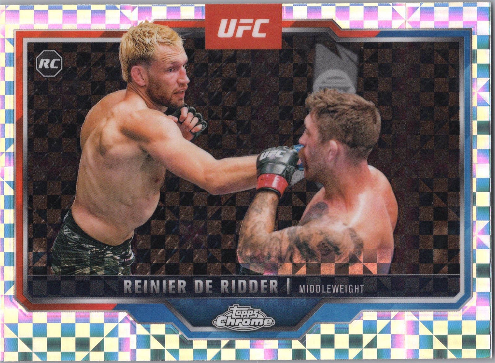 2025 Topps Chrome UFC #185 Reinier de Ridder Refractor