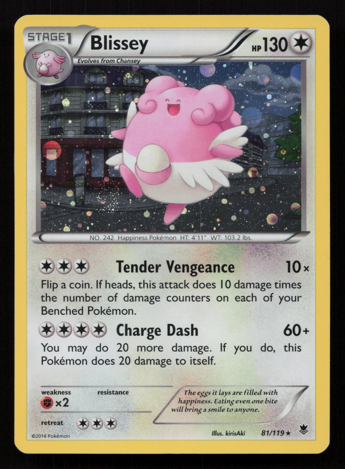 Blissey 081/119 Comos Holo Promo Miscellaneous Cards & Products Pokemon LP