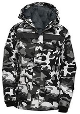Kids Tundra Jr. Insulated Jacket Small A6 Camo Black