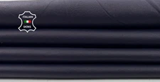 DARK INDIGO BLUE ANILINE Thin Soft Italian Lambskin Leather 3sqf 0.5mm #C6055