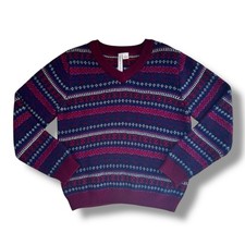 Janie and Jack Sweater Boys Size 6 Navy Fair Isle Winter Holiday Knit Pullover