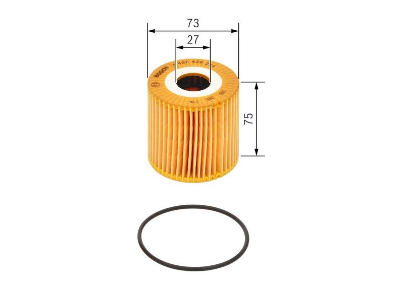 Oil filter BOSCH NISSAN ALMERA II N16 2.2 Di 1 457 429 284