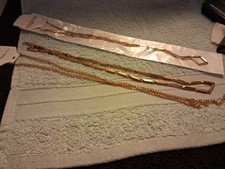 Złote łańcuszki ze stali nierdzewnej