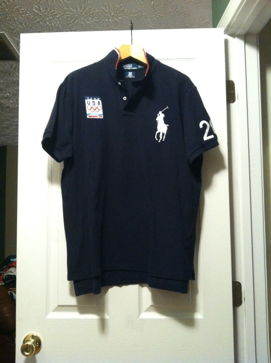 VTG POLO RALPH LAUREN MENS COTTON VANCOUVER 2010 OLYMPIC