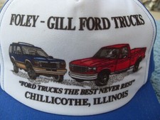 Vintage Ford Dealership trucker hat, good condition, super cool graphics 