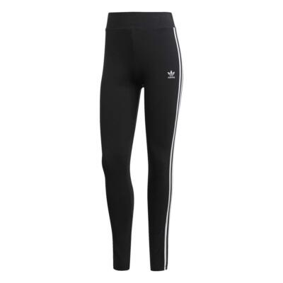 adidas Originals Women Adicolor 3-Stripes Tights Black White Size X-Small