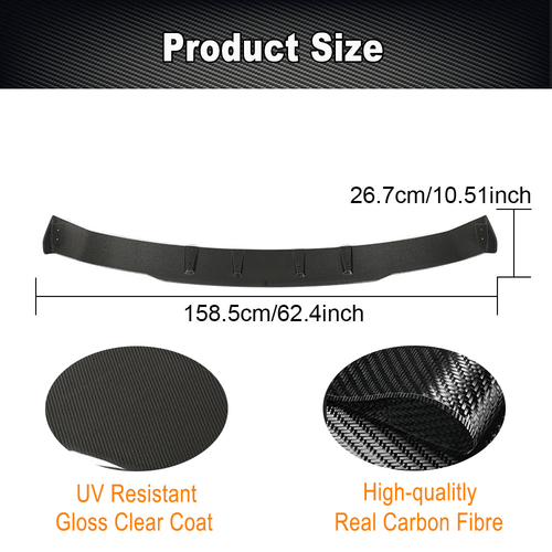 Carbon Heckdiffusor Diffusor Heckansatz für Mercedes GLC C253 GLC43 2020-21 - Picture 5 of 10